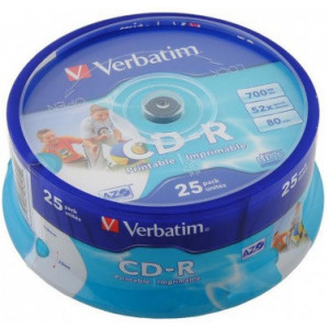 CD-R  25*Cake, Verbatim, 700MB, 52x 