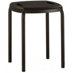 Стул DP Boom negru K02, Металл, Пластик, Черный