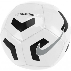 Minge Fotbal Nike Pitch pentru antrenament, Alb/Negru, marime 5 (CU8034-100)