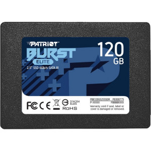 2.5" SSD 120GB  PATRIOT Burst Elite, SATAIII, Read: 450 MB/s, Write: 320 MB/s  PBE120GS25SSDR