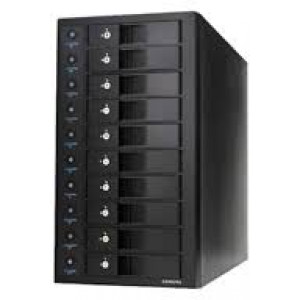 10-Bay SINGLE System External Enclosure Century CRST1035U32CIS, USB3.2 Gen2 to 10x SATA 3.5"