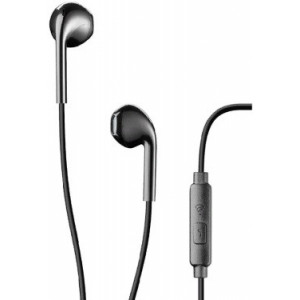 Ploos capsule earphone with mic, Black