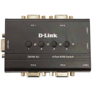 D-Link 4 PORT USB KVM SWITCH, DKVM-4U/C2A
