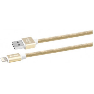 Lightning Cable Xpower, Nylon, Gold 