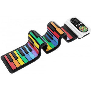 HELMET Bluetooth Roll up Piano 37 Colored keys.Rainbow color