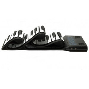 HELMET Bluetooth Roll up Piano 61keys Bult-in rechargeable battery, 4.3 inches LCD display