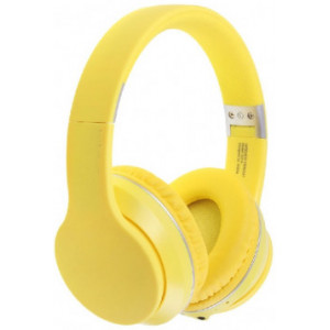 Helmet On-Ear Wireless Headphones Macaron HiFi, Yellow