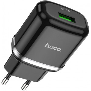 Hoco N3 Special Single Port QC3.0 Charger(EU), Black