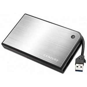 2.5"  SATA HDD/SSD External Case (USB3.0) Century CMB25U3SV6G, Black-Silver, Tool-Free 
