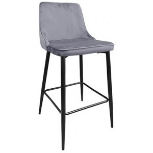 Scaun de bar Clasic~Grey&Black Legs