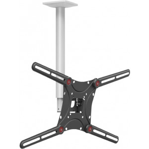 Ceiling Mount Barkan 4500L White/Black 13"-75" Full Motion, max.43kg, VESA mm: up to 600x400mm