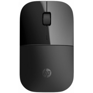 HP Z3700 Wireless Mouse (Black), Slim Style, 1.200 DPI Optical Sensors,  2.4GHz Wireless Connection, 16 Months of Life on a Single AA Battery, Blue LED Technology.