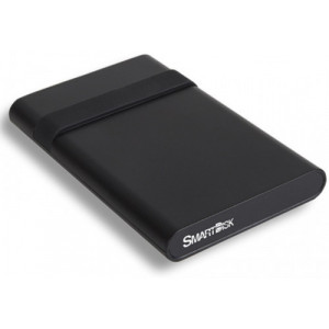 2.5" External HDD 500GB (USB3.2) SmartDisk (by Verbatim) Mobile Drive 500GB with Cable Tidy, Black, Official Recertified Hard Drives, Tested Verbatim quality standards