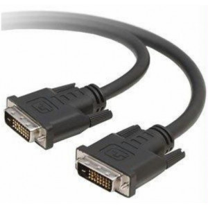  Cable DVI - 2m - Brackton "Professional"  DVI-BKR-0200.BS, 2 m, DVI-D cable 24+1, dual-link, m/m, double-shielded, plastic plugs, golden contacts, dust caps