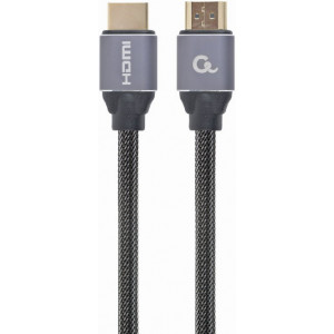 Gembird HDMI 2.0 CCBP-HDMI-2M, Premium series 2 m, High speed  with Ethernet, Supports 4K UHD resolution at 60Hz, Nylon, Gold plated connectors, Copper AWG30