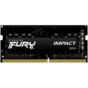 .8GB DDR4-3200MHz SODIMM Kingston FURY Impact (KF432S20IB/8), CL20-22-22, 1.2V, Intel XMP, Black