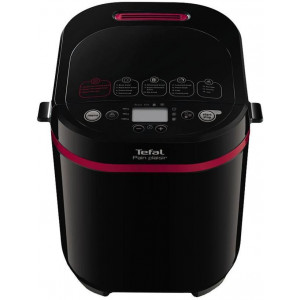 Bread Maker Tefal PF220838, 650W power output, bread weight up to 1000g, 17 programs, display, warm-keeping, adjustable crust browning, beep to end of program, removable baking dish, black