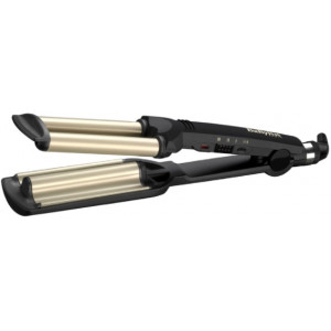 Hair Curlier BaByliss C260E, 15 mm double cylinder, 3 degrees of temperature, 160-180-200°C, titanium-ceramic surface, black