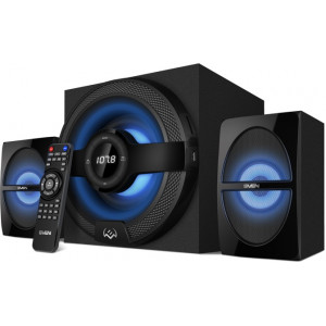Speakers SVEN MS-2085 SD-card, USB, FM, remote control, Bluetooth, Black, 60w/30w + 2x15w/2.1