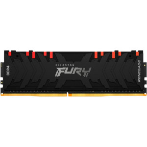32GB DDR4-3000  Kingston FURY® Renegade DDR4 RGB, PC24000, CL16, 1.35V, Asymmetric BLACK Large heat spreader, Dynamic RGB effects featuring Kingston FURY Infrared Sync technology, Intel XMP Ready (Extreme Memory Profiles)