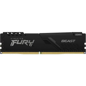16GB DDR4-3600  Kingston FURY® Beast DDR4, PC28800, CL18, 1.35V, Auto-overclocking, Asymmetric BLACK low-profile heat spreader, Intel XMP Ready  (Extreme Memory Profiles)