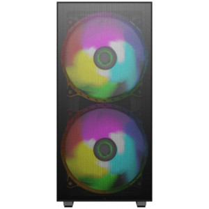 Case ATX GAMEMAX Aero, w/o PSU, 2x200mm & 1x120mm ARGB fans, PWM+ARGB Controller, 2xUSB 3.0, TG, RC