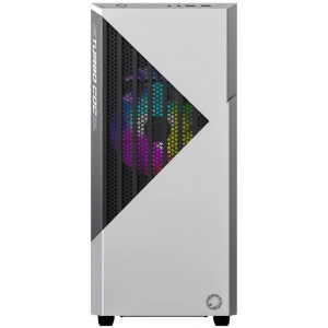 Case ATX GAMEMAX Contac COC, w/o PSU, 1x120 & 1x140mm ARGB fan, TG, 2xUSB 3.0, RGB HUB, White/Grey