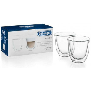 "Glass cups DeLonghi 190ml 2pcs
. Capacity 190ml 2pcs. glass"