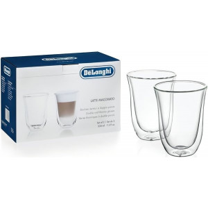 Glass cups DeLonghi 220ml 2pcs, Capacity 220 ml 2pcs. glass
