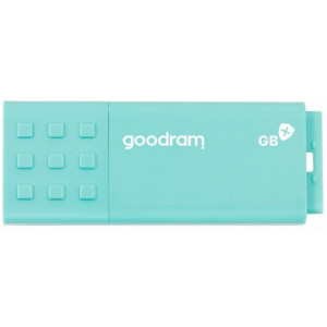 32GB USB3.0 Goodram UME3 Care Green, Plastic, Antibacterial Laboratory Certified, Anti-slip design (Read 60 MByte/s, Write 20 MByte/s)