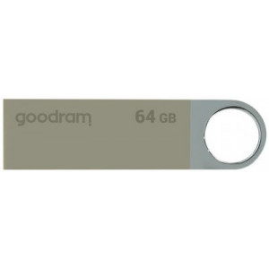 64GB USB2.0  Goodram UUN2 Metal casing, Built-in keyloop, Compact and lightweight, (Read 18 MByte/s, Write 10 MByte/s)