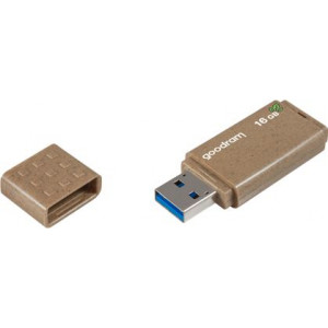 16GB USB3.0  Goodram UME3 Eco Friendly, Plastic, Housing made of 100% degradable materials, Anti-slip design (Read 60 MByte/s, Write 20 MByte/s)