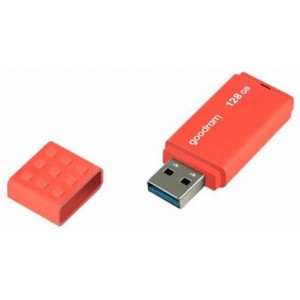 16GB USB3.0  Goodram UME3 Orange, Plastic, Anti-slip design (Read 60 MByte/s, Write 20 MByte/s)