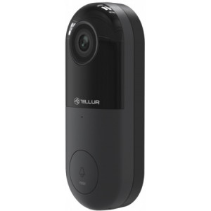 Tellur Video DoorBell WiFi, 1080P, PIR, Wired, Black