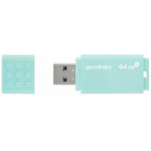 64Gb  USB3.0  GoodRAM  UME3 CARE Antibacterial (Read 60 MByte/s, Write 20 MByte/s)  UME3-0640CRR11