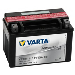 VARTA Аккумулятор   12V  8AH 135A(EN) клемы 1 (152x88x106) YTX9-BS AGM