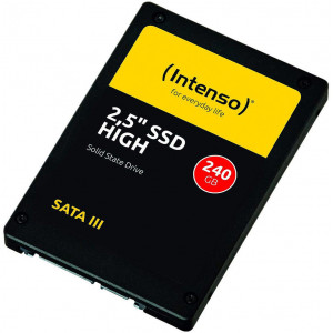 240GB SSD 2.5" Intenso High (3813440), 7mm, Read 520MB/s, Write 480MB/s, SATA III 6.0 Gbps (solid state drive intern SSD/внутрений высокоскоростной накопитель SSD)