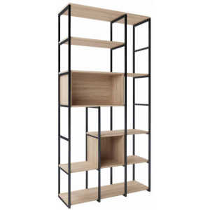 Cтеллаж Decoprim Raft RIO 3 Plus (110 см), Black/Wood