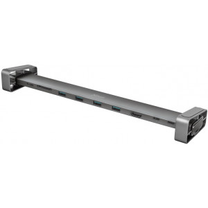 Trust Dalyx Aluminium 10-in-1 USB-C Multi-Port Docking Station, HDMI port with 4K Ultra HD, Network port with support for fast Gigabit Ethernet, 2 x USB-C, 4 x USB-A, SD, microSD, 120 g.