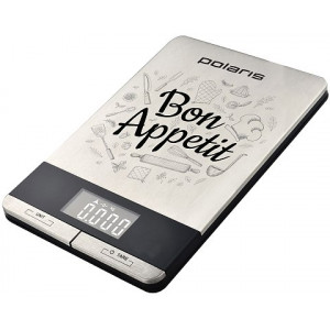 Весы кухонные Polaris PKS0558DM, stainless steel