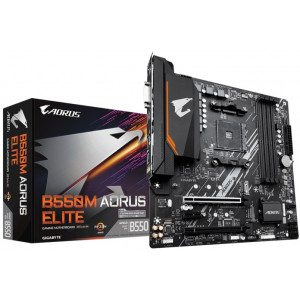 Материнская плата Gigabyte B550M AORUS ELITE 1.1  mATX, AM4, AMD B550