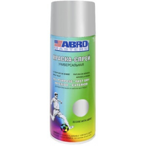 ABRO-MASTER SP-026 Краска-спрей ABRO MASTERS АЛЮМИНИВАЯ  400 мл
