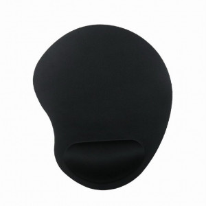 Mouse Pad Gembird MP-ERGO-01, 240 х 200 х 4mm, Cloth, Gel wrist support, Black