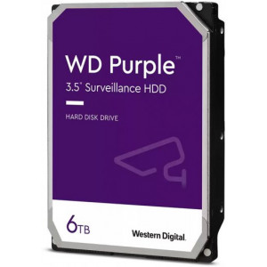 3.5" HDD 6TB Western Digital Purple (Surveillance HDD) WD62PURX, 5400 rpm, SATA3 6GB/s, 64MB (hard disk intern HDD/внутренний жесткий диск HDD)