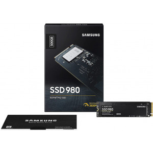 500GB SSD NVMe M.2 Gen3 x4 Type 2280 Samsung 980 MZ-V8V500BW, Read 3100MB/s, Write 2600MB/s (solid state drive intern SSD/внутрений высокоскоростной накопитель SSD)
