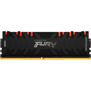 32GB DDR4-3200  Kingston FURY® Renegade DDR4 RGB, PC25600, CL16, 1.35V, Asymmetric BLACK Large heat spreader, Dynamic RGB effects featuring Kingston FURY Infrared Sync technology, Intel XMP Ready (Extreme Memory Profiles)