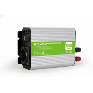EnerGenie EG-PWC500-01, 12 V Car power inverter, 500 W, with USB port / 5V-1A