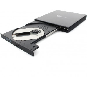 External DVDRW Drive Gembird DVD-USB-02-SV, Portable-17mm, CDR/RW +24x/-24x, DVDR+8x/-8x, RW+6x/-6x, DL+6x, RAM 5x, USB2.0, Silver, Retail