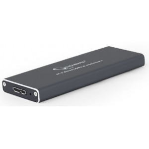 M.2 NVMe SSD External case Gembird EE2280-U3C-02, USB 3.1 enclosure for M.2 NVMe drives, transparent, 10 Gbps SuperSpeed+ data transfer, Supports 22 mm M.2 (NGFF) drives up to 2 TB