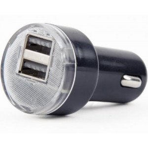 USB Car Charger - EnerGenie EG-U2C2A-CAR-02, 2-port USB car charger, 2.1 A, black